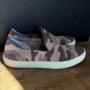 Rothy's Brown and Tan Camouflage Sneakers